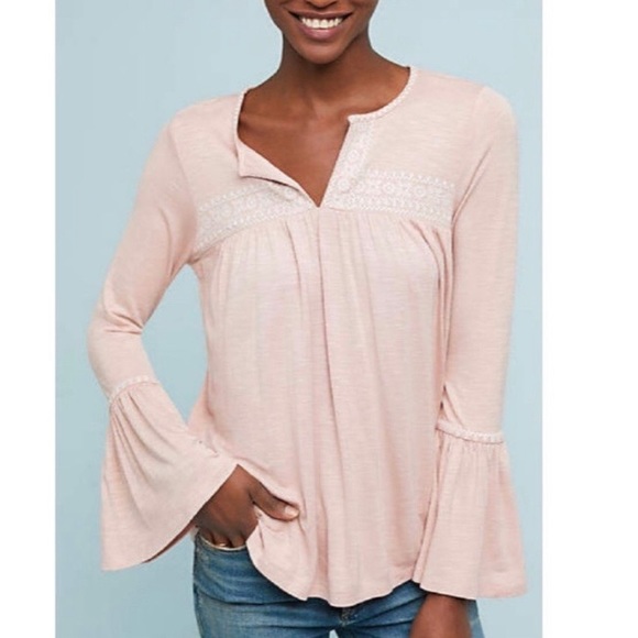Anthropologie Tops - Meadow Rue Anthro Casablanca Bell Sleeve Top